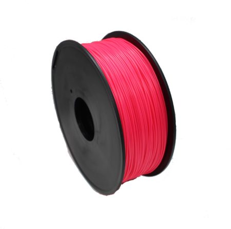 Poliso 3D - PLA, Fluorescence-Red 3D Printer Filament, 1.75 mm, Dimensional Accuracy +/- 0.03, 1 Kg.